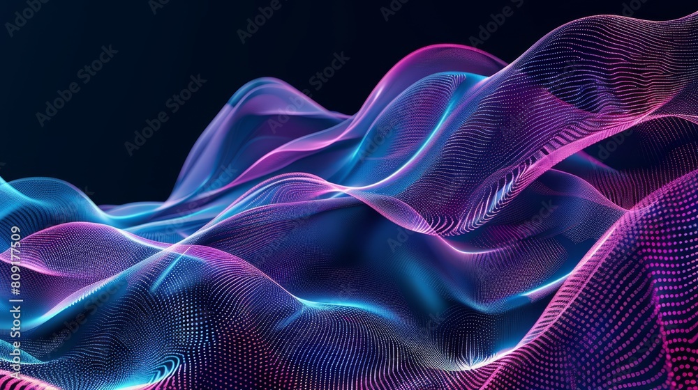 Vibrant abstract digital landscape Vibrant abstract digital landscape