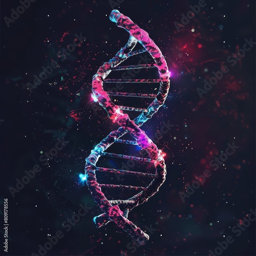 Genetic research unveils secrets in minimal color tones, providing a subtle yet profound insight into our biological foundations HUD icon of genetics Sharpen Cinematic for banner