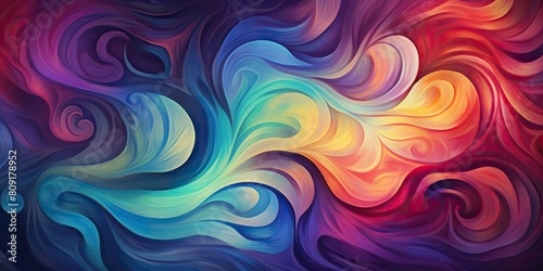 Colored swirl decorative background scene