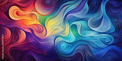 Colored swirl decorative background scene