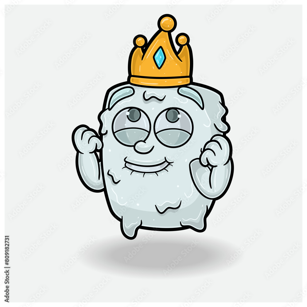 Marshmallow With Happy expression. Mascot cartoon character for flavor, strain, label and packaging product. Marshmallow With Happy expression. Mascot cartoon character for flavor, strain, label and packaging product.