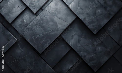 Black geometric background with dark gray diagonal lines, simple shapes