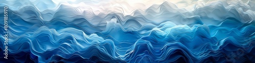 An abstract texture gradient of various shades of blue to white. 