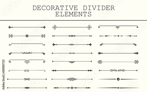 Decorative divider elements