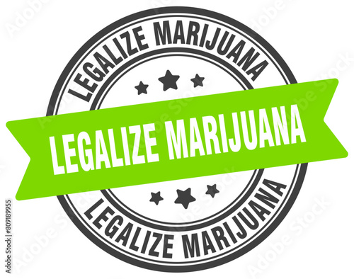 legalize marijuana stamp. legalize marijuana label on transparent background. round sign