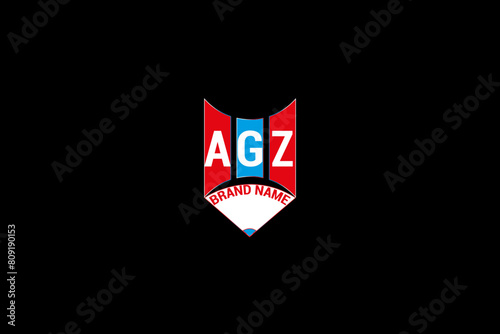 AGZ letter logo vector design, AGZ simple and modern logo. AGZ luxurious alphabet design photo