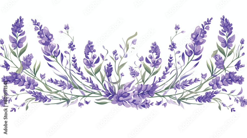 Lavender flower banner or wedding invitation design