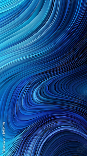 Abstract pattern background with flowing gradient from deep blue to azure