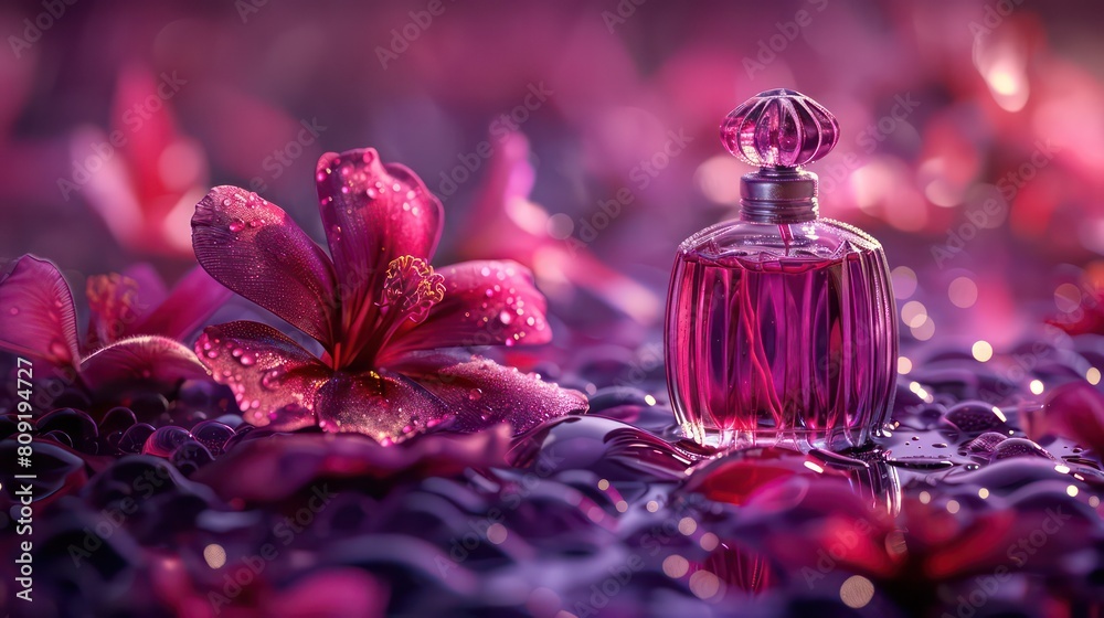 Beautiful detail of fragrant perfume bottle Beautiful detail of fragrant perfume bottle