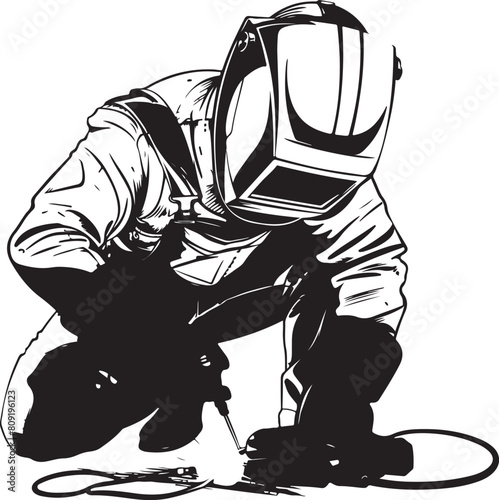 welder vector transparent background