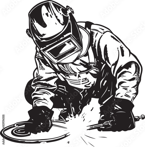 welder vector transparent background