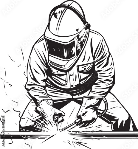 welder vector transparent background