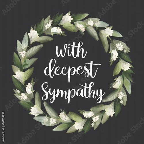 with deepest sympathy