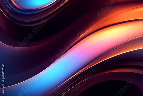 Abstract three-dimensional glowing curve background  abstract graphic poster PPT background 
