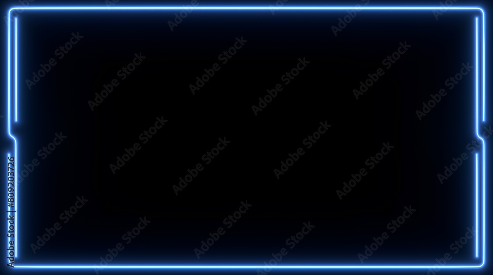 Vibrant Blue Neon Sign for Eye-Catching Advertising or Decorative Purposes