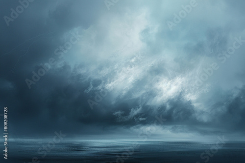 A distant thunder rolls not a sign of storm