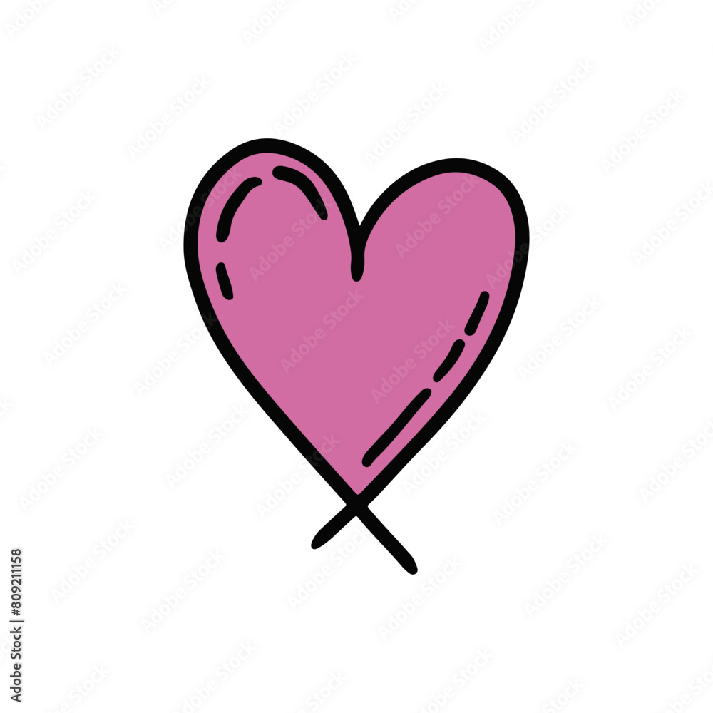 Love heart doodle Love heart doodle