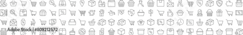 Shopping Modern Line Icon. Perfect for design, infographics, web sites, apps.