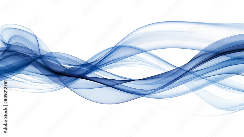 Blue abstract lines swoosh wave Smooth wave border isolated on a transparent background Blue abstract lines swoosh wave Smooth wave border isolated on a transparent background