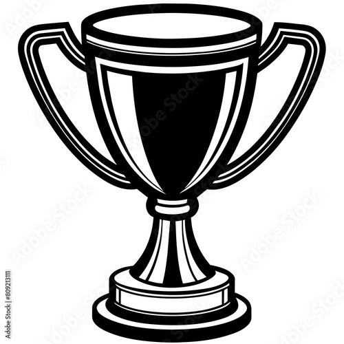 Trophy Cup Icon vector silhouette 