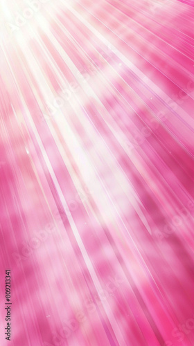 Modern abstract background featuring light gradient rays from rose pink to cherry pink