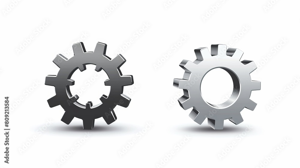 A vector illustration of a gear icon, representing mechanical systems and engineering concepts. A vector illustration of a gear icon, representing mechanical systems and engineering concepts.