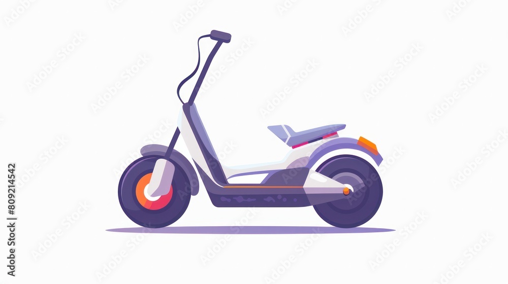 An eco-friendly electric gyroscooter stands as a symbol of modern, sustainable urban mobility, offering an innovative way to travel