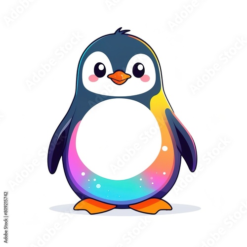 A cute penguin wearing sunglasses