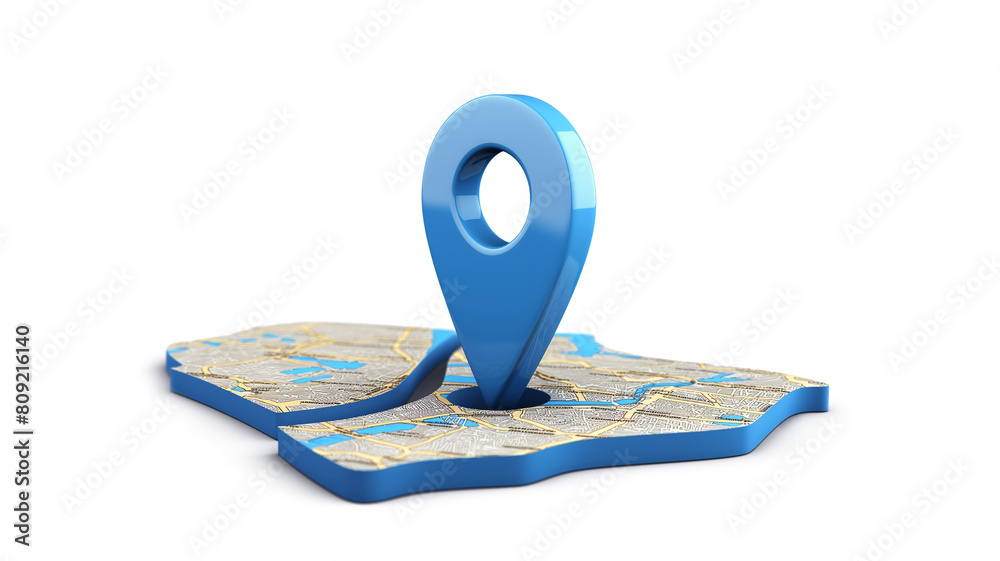 Point Map Blue Blue map pointer isolated on a transparent background Stock ...