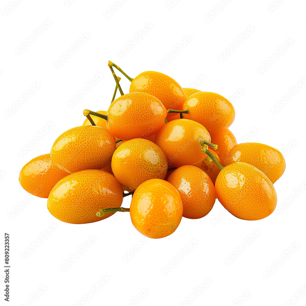 Pile of Kumquats: A Splash of Vibrant Orange isolated on white background Pile of Kumquats: A Splash of Vibrant Orange isolated on white background