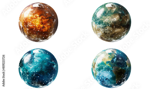 Wallpaper Mural Fantasy planets isolated on transparent background. Torontodigital.ca