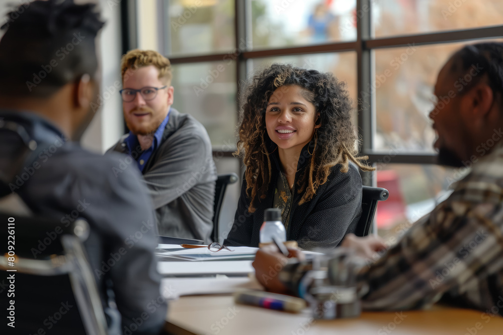 Inclusive Workplace Environment with Diverse Team in Collaborative Meeting Inclusive Workplace Environment with Diverse Team in Collaborative Meeting
