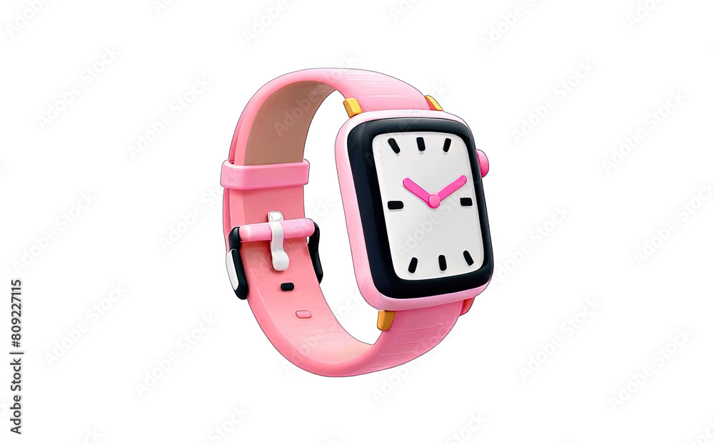 3D pink watch 3D pink watch