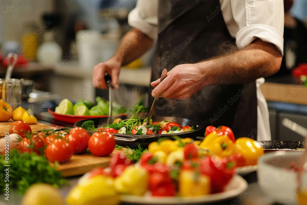 Professional Chef Demonstrates Sweet and Sour Flavor Balancing in Cooking Class