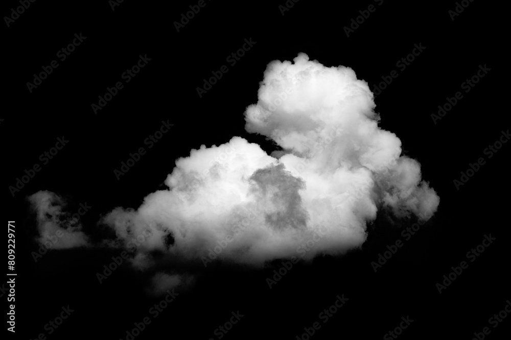 Fluffy Cloud Isolated on dark background Fluffy Cloud Isolated on dark background