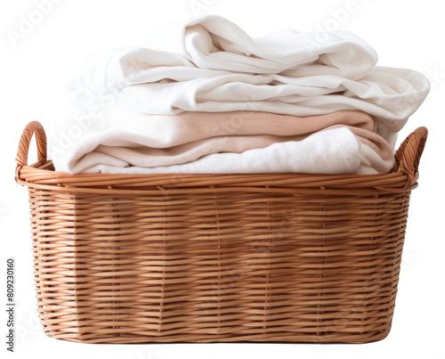 PNG Laundry basket laundry folded white background