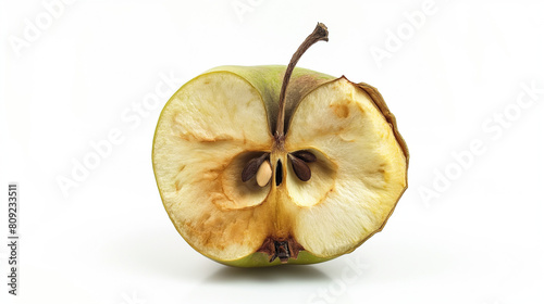 Aged Halved Apple Showing Natural Decay