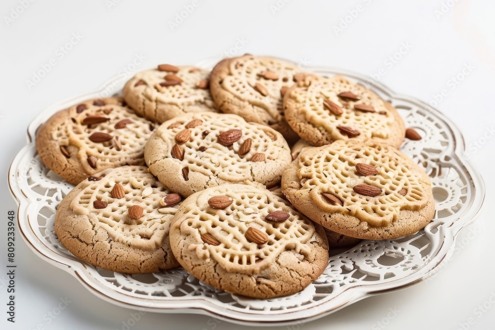 Aromatic Almond Cookies in a Captivating Display Aromatic Almond Cookies in a Captivating Display