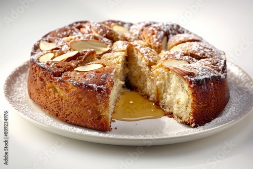 Delicate Almond Cake with Ethereal Confectioners' Sugar Halo