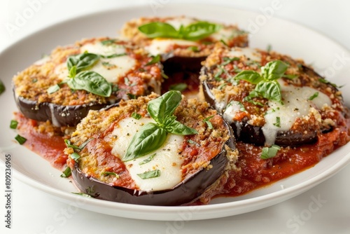 Satisfying Eggplant Parmesan with Aromatic Herb Crust
