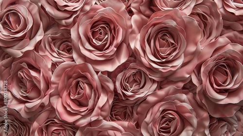 Blush pink roses tightly arranged  each petal forming spirals that blend together in a captivating floral design