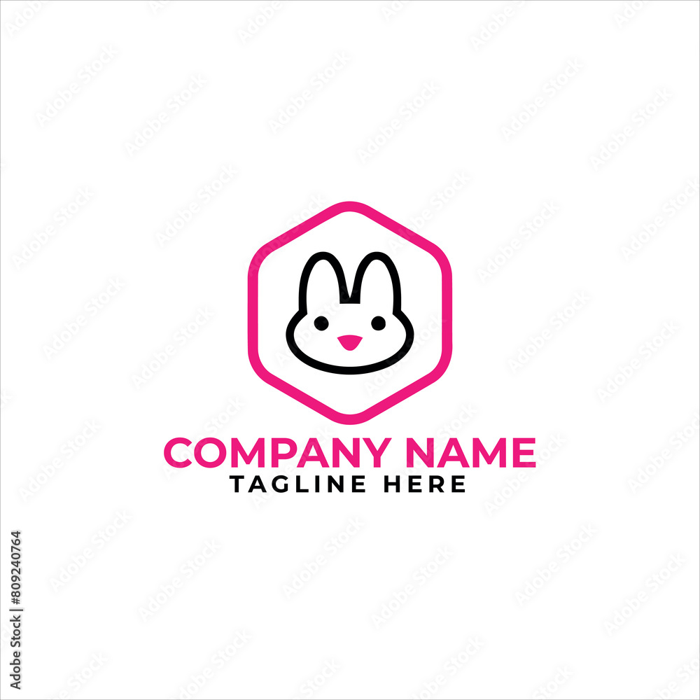 Free vector rabbit head illustration logo design line art
Free vector rabbit head illustration logo design line art