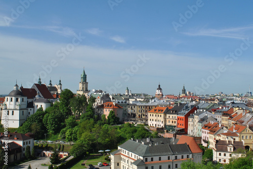 zdjęcie panoramy miasta Lublin z lotu ptaka