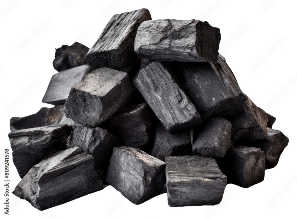 PNG Natural wood charcoal white background anthracite abundance. AI generated Image by rawpixel.