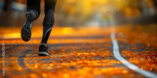 Man ready to sprint on track with symbolizing the start of a new year. Concept New Year, Track and Field, Sprinting, Motivation, Fresh Start