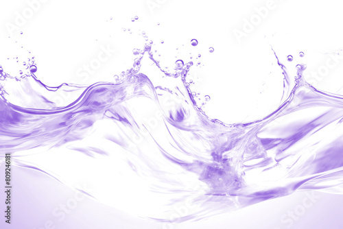 Purple water effect png, transparent background