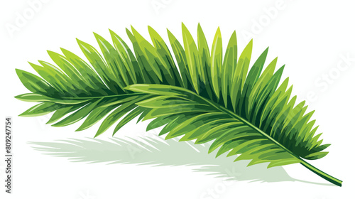 Palm tree and tropical leaf. Exotic floral design e