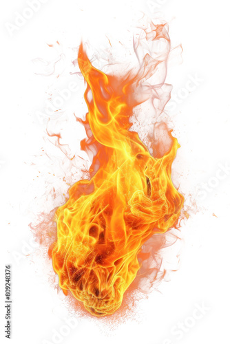 PNG Bonfire flame effect, transparent background.
