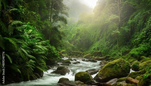 beautiful rain forest