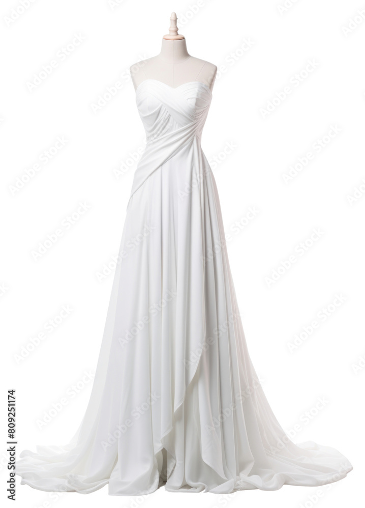Fototapeta premium PNG Wedding dress mannequin fashion.